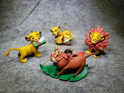 Disney Grolier Presidents Simba Nala Pumbaa Timon Christmas Ornament (4 Qty Lot) • $34.99