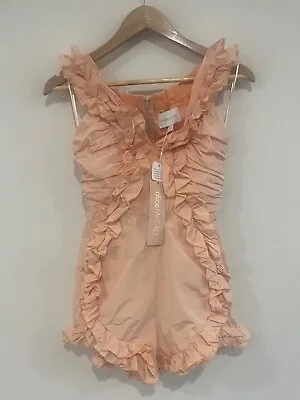 $45 • Buy Alice Mccall Stuck On You Playsuit (6) RRP:$360 Peach