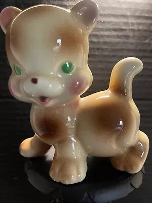 VINTAGE RUTH REMPLE 1950s CUDDLES CAT CERAMIC KITTEN FIGURINE 4 1/2  Tall • $15