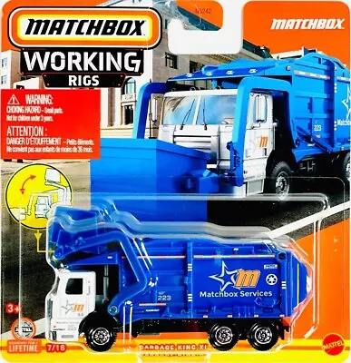 *new* Matchbox Vhtf Working Rigs ~ Garbage King Xl ~ 1:64 Garbage Truck 7/16 • $14.99