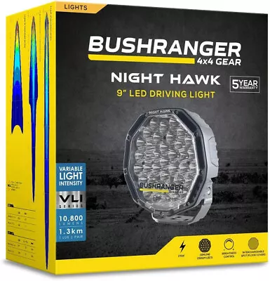 Bushranger Night Hawk VLI Series 9  LED Driving Light 37 X Genuine OSRAM • $447.95