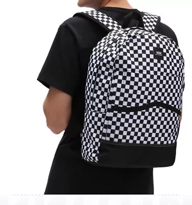 Vans Construct Skool Backpack Bag  Checkerboard With Large Capacity（VN0A5FHWHU0） • $79