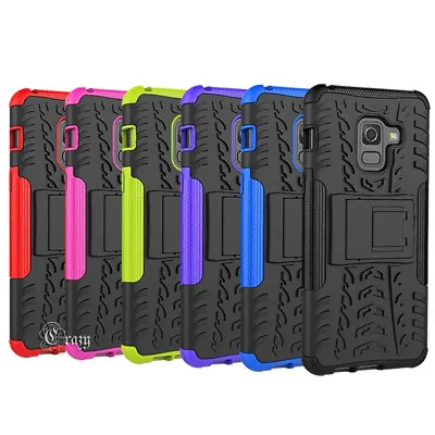 $7.99 • Buy Shockproof Tough Heavy Duty Stand Cove For Samsung Galaxy A8 2018 / J8 2018 Case