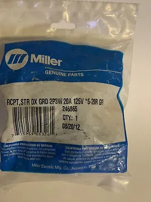 Miller Electric - 246865 - RCPTSTR DX GRD 2P3W 20A 125V GFI • $69