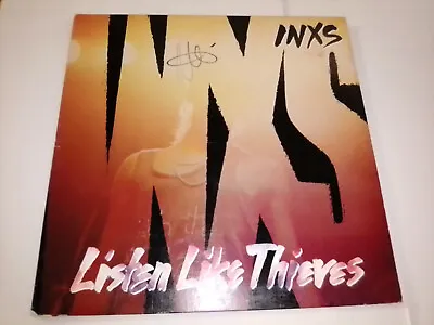 SIGNED AUTOGRAPHED Michael Hutchence Inxs Listen Like Thieves LP Vinyl • $174.99