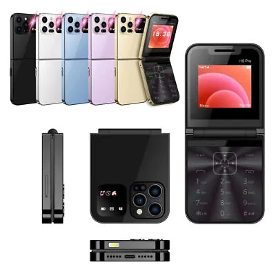 Unlocked 2G GSM Mini Foldable Mobile Dialler Cell Phones Dual SIM 2.4  Gifts • $39.78