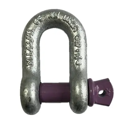 Lifting Shackle WLL 4.75 Ton Galvanised Screw Pin Tested Alloy Dee Shackles • £6.49