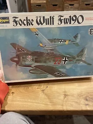 Hasegawa 1/32 Focke Wulf Fw190 VINTAGE Airplane Model Kit - SEALED • $45
