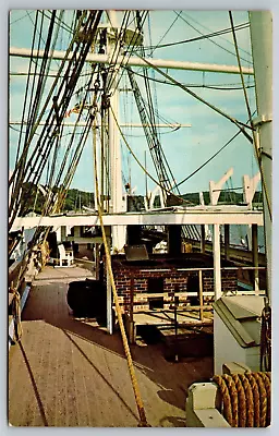 Connecticut Mystic Seaport Maritime Museum Main Deck Charles Morgan Postcard • $4.45