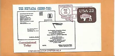 U.s.s. Nevada Commissioned Aug 161986  Naval Cover  • $2.50