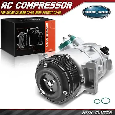 AC Compressor With Clutch For Dodge Caliber 07-09 Jeep Compass Patriot 07-08 • $131.99