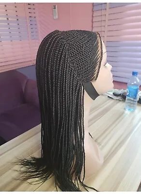 £75 • Buy Braid Wig & Cornrows With Full Frontal Lace Closure      Black Colour 1b