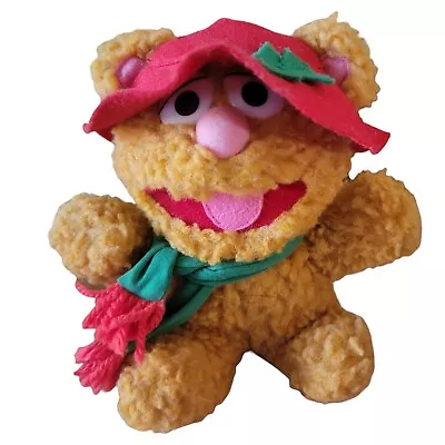 Vtg 1987 Baby Fozzie Bear Muppets Christmas Plush Toy Jim Henson 8  Collectible  • $6.59