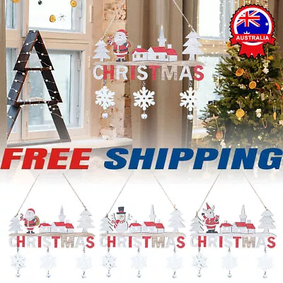 Merry Christmas Door Banner Flag Wall Hanging Xmas Party Decor Ornaments ACZ • $10.46