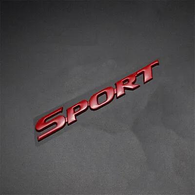 Metal Red Sport Logo Emblem Badge Sticker Car Trunk Tailgate Decal Accessories • $8.90