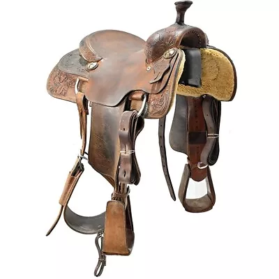 Used 14  Robert Handy Team Roping Saddle Code: U14RHANDYTR12FL • $1699