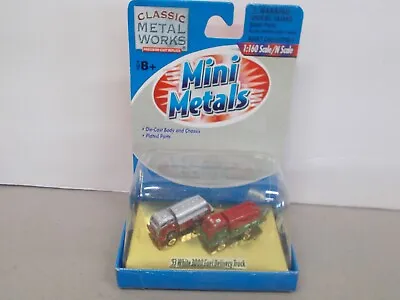 Mini Metals ~ Two '53 White 3000 Fuel Delivery Trucks ~ Lot B ~n Scale • $14