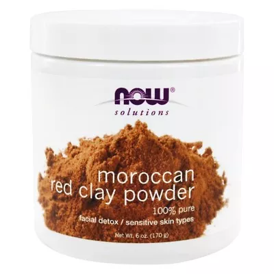 NOW Foods Moroccan Red Clay 100% Pure - 6 Ounces • $9.95