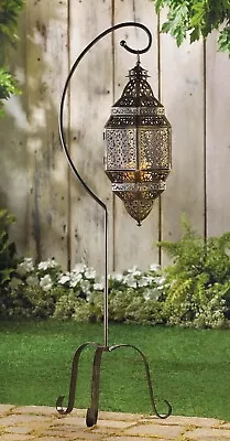 Moroc Candle Holder Night Light Stand Lantern Sconce Candlestick Lamp Home Decor • $76.80