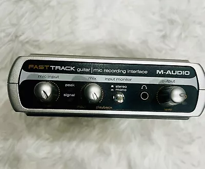 M-Audio Fast Track Guitar Instrument Mic Recording USB Digital Audio Interface • $12.99