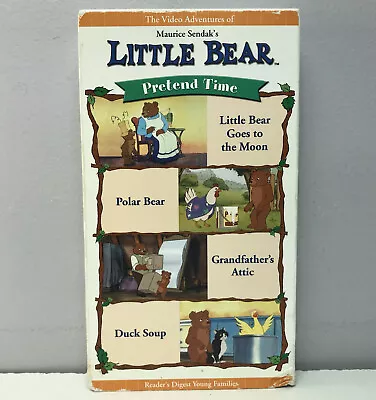 Nick Jr Maurice Sendak’s Little Bear Pretend Time VHS Video Tape VTG Nickelodeon • $8.09