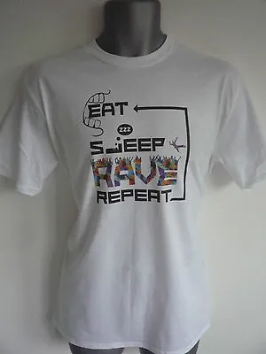 Eat Sleep Rave Repeat Logo T-shirtdance Fatboy Slim Calvin Harris Ibiza • £9.99