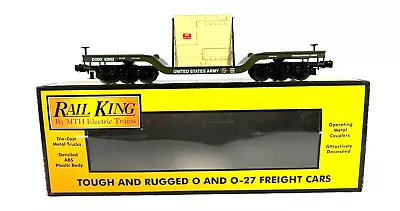 30-76423 O-Gauge MTH U.S. Army (#42052) Depressed Flatcar W/Transformer Load • $69.95