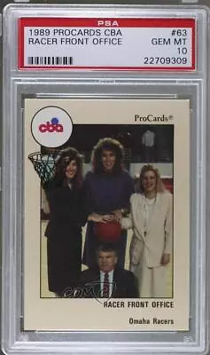 1989 CBA Kim Harpster Kathy Sloan Patsi Hersant Michael Cole #63 PSA 10 GEM MT • $24.39