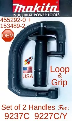 MAKITA 455292-0 + 153489-2 OEM Loop & Grip Handle Set For 9237C 9227CY Polishers • $36.95