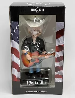 Official Toby Keith Bobblehead NIB Country Music Collectible Cowboy Guitar Hat • $112.99