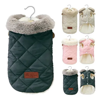 £8.39 • Buy Warm Fleece Small Dog Winter Coat Jacket Pet Puppy Vest Clothes Padded Apparel