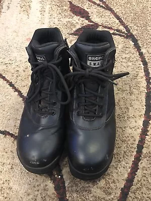 Original S.W.A.T. Classic 6” Side Zip Waterproof Boot Model 116101 Black Sz 8.0 • $18.95