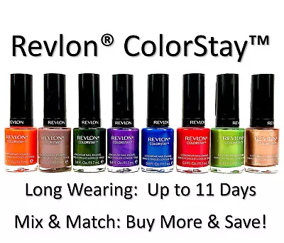 Revlon ColorStay Nail Enamel Polish : Up To 11 Days Longwear : Buy More & Save! • $6.94