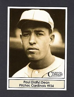 PROTOTYPE Card #4 PAUL DAFFY DEAN Cardinals (1983 The Sporting News/Marketcom) • $3.50
