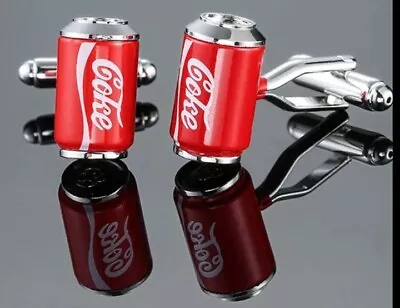 Cufflinks Coca Cola Drink Can Cuff Links  Hand Made Cufflinks • £11.99