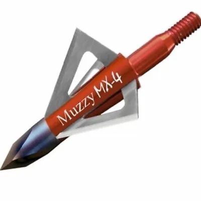 Muzzy MX-4 4 Blade 100 Grain 1 1/8  CUT .025 Blade Thickness (3 Pack) • $35.25