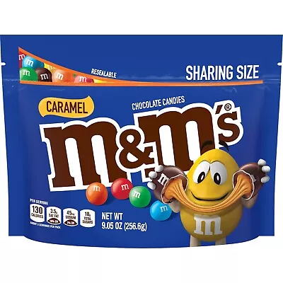 M&M'S Caramel Milk Chocolate Candy Sharing Size 9.05 Oz Resealable Bag • $16.99