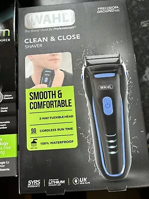 Wahl Cordless Clean & Close Wet/Dry Electric Shaver Waterproof & Rechargeable • £27.99