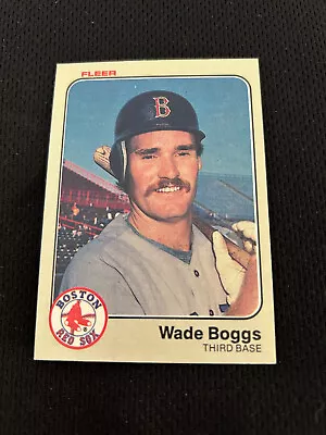 Wade Boggs Rookie 1983 Fleer Boston Red Sox #179 Nrmt Rc Baseball Card • $9.99