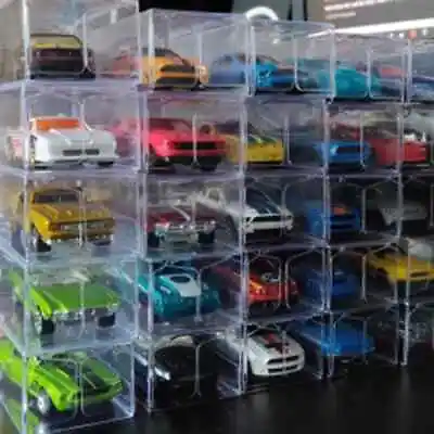 25 Model Cars Acrylic Display Case Storage Cabinet For 1:64 Hot Wheels Matchbox • $8.99