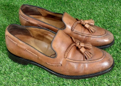 £30 • Buy Stunning Classic Handmade Loake Temple Tassel Loafers Brown Leather Uk 9 