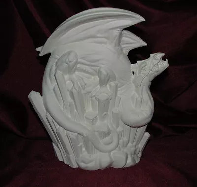 Ceramic Bisque Winter Dragon ~ U-Paint Ready To Paint Fantasy Mystical Unpainted • $29.99