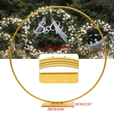 Round Wedding Arch Bracket Background Decor Frame Mall Flower Display Support • $30.40