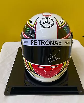 Lewis Hamilton Signed Mercedes F1 Full Size Helmet In Perspex Case W/COA • £1245.97
