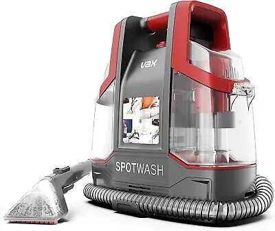 Vax SpotWash Spot Cleaner Carpets Upholstery Portable Compact Red • £91.18