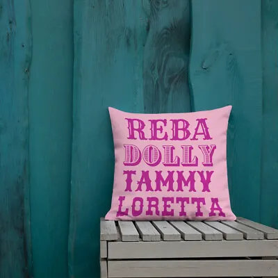 Ladies Of Country Music Throw Pillow Country Music Lover Throw Pillow • $28.50