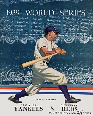 $6.99 • Buy 1939 World Series - (Yankees & Reds) Art Poster Of Game Program - 8x10 Photo