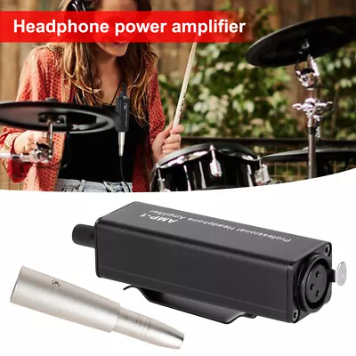 Portable Headphone Power Amplifier Converter 3.5mm To XLR Real-time Monitor • $24.98