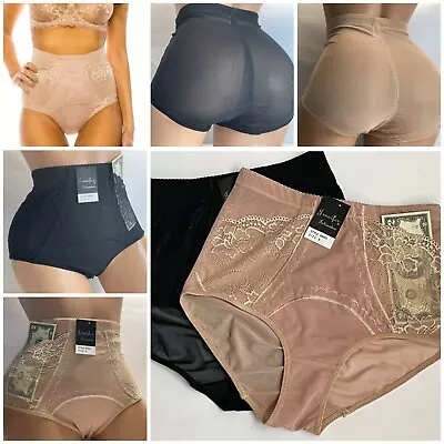 $11.91 • Buy 2-6 Girdles High Waist Briefs Panties Firm Tummy Control 69093 Save Travel S-2XL