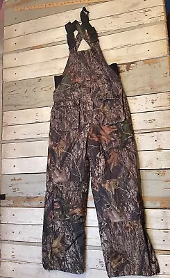 Remington Camo Insulated Heavy  Hunting Overalls Bibs Mossy Oak Youth 12/14 • $24.95